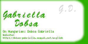 gabriella dobsa business card